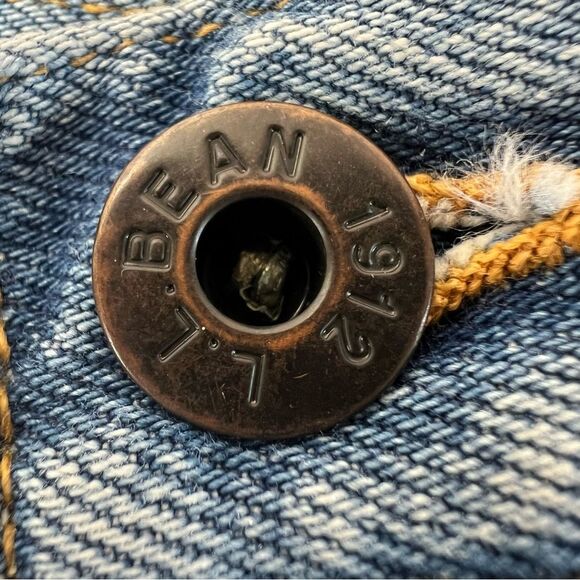 L.L. Bean Denim Jeans Relaxed Fit Medium Wash Blue Vintage 10P - Picture 4 of 6